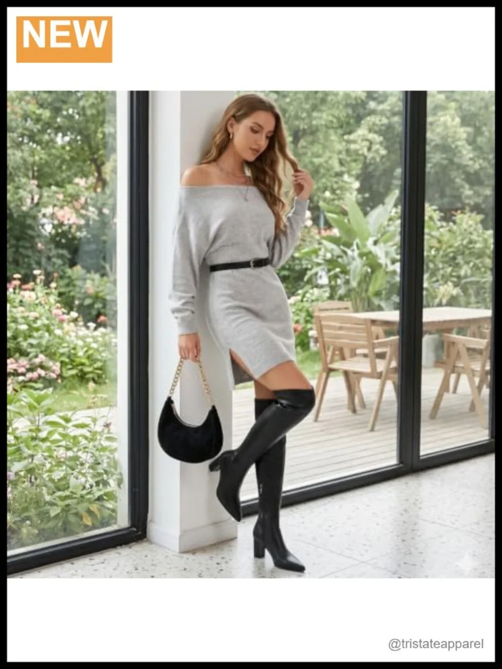 Over the Knee Boots for Women Stretch PU Leather Block Heel Zip Thigh High Boots